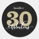 Search for 30 and fabulous stickers Gold