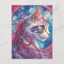 Search for long haired cat postcards Grey