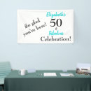 Search for fabulous 50 birthday party banners Classy