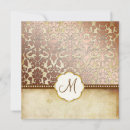 Search for monogram damask invitations Stylish