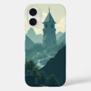 Search for trees in fog iphone cases Landscape