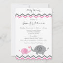 Search for pink and grey elephant baby shower invitations Cute