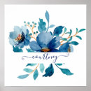Search for bright blue posters Floral