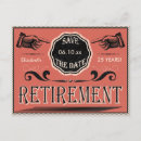 Search for retirement save the dates Retired