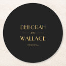 Search for art deco coasters Black and gold