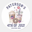 Search for independence day party stickers America