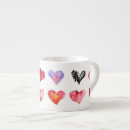 Search for red heart espresso mugs Pink
