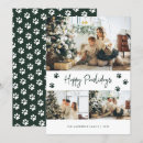 Search for paw print christmas cards Happy howlidays