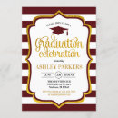 Search for maroon and white graduation invitations Grad party