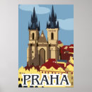 Search for prague travel posters Illustration