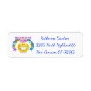 Search for smiling return address labels Yellow