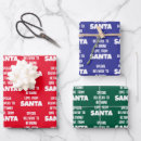 Search for from santa wrapping paper Typography