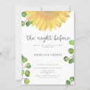 Search for sunflower rehearsal dinner invitations Modern