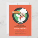 Search for pizza chef birthday invitations Food