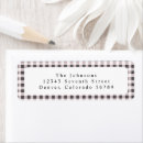 Search for black gingham return address labels Cute