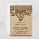 Search for vintage western bridal shower invitations Lace