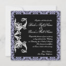 Search for lavender black wedding invitations White