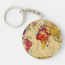 Search for vintage world map key rings Ancient