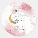 Search for pink moon stickers Over the moon