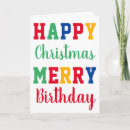 Search for christmas birthday cards Typography