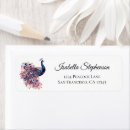 Search for peacocks return address labels Peacock feather