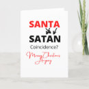 Search for satanic seasonal cards Santa