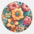 Search for gorgeous round stickers Floral