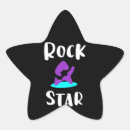 Search for rock star stickers Black