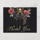 Search for spider thank you cards Gothic