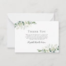 Search for funeral thank you cards Greenery