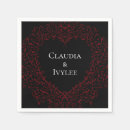 Search for red heart napkins Black