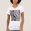 Search for black and white lines womens tshirts Pattern