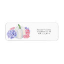 Search for hydrangea flower return address labels Elegant