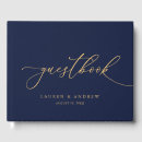 Search for navy blue and sunflower wedding guest books Newly weds