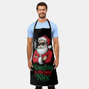 Search for naughty and nice aprons Merry christmas