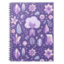 Search for purple flower notebooks Pastel