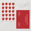 Search for strawberry business cards Pattern