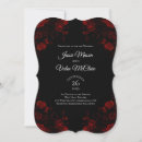 Search for gothic red and black wedding invitations Rose