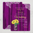 Search for rustic purple sunflower wedding invitations Barn