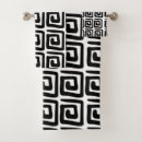 Search for black and white patterned towels bath towels For him