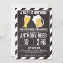 Search for guys diaper party invitations A baby is brewing