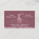 Search for sparkling clean business cards Housekeeper