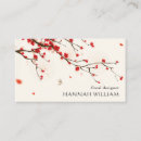 Search for cherry blossoms business cards Elegant