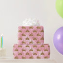 Search for gold crown wrapping paper Glitter
