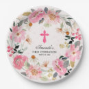 Search for first communion plates Floral
