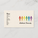 Search for diversity business cards Rainbow