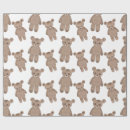 Search for brown teddy bear wrapping paper Birthday