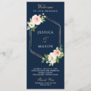 Search for reception wedding programmes Navy blue