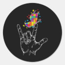 Search for i love you sign language stickers Hearing