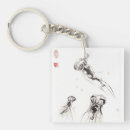 Search for aquatic life key rings Jellyfish